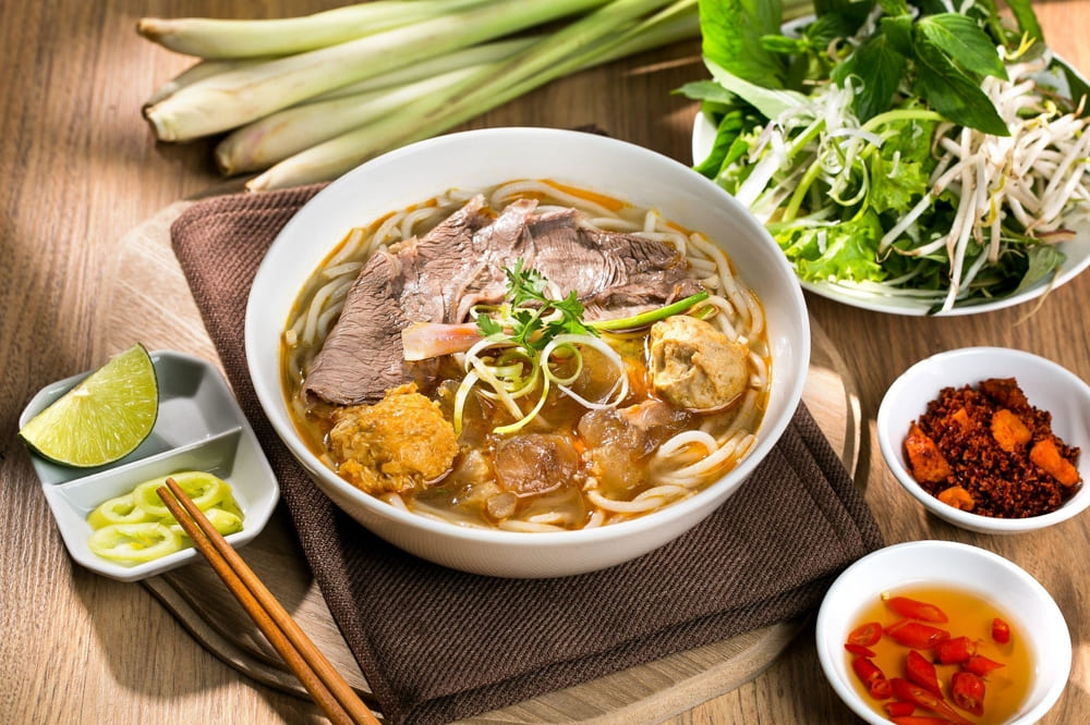 In Thua Thien Hue, this dish is simply called &ldquo;beef noodle soup&rdquo; or more specifically &ldquo; noodle soup with beef&rdquo;